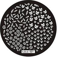 nail art stamp stamping image template plate hehe series no21