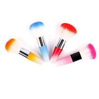 Nail Art Dust Remover Brush Cleaner Acrylic UV Gel Rhinestones Makeup Brush Tool (Random Color)