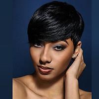 natural wavy short human hair wigs for black woman