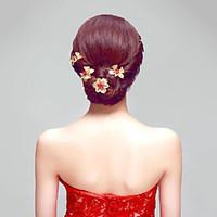 national style alloy flowers party headpieceshair clip 6 piecesset