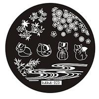 nail art stamp stamping image template plate hehe series no23