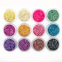 Nail Art Decoration 12 Color Shell Fragments 12PCS/SET