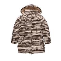 name it girls animal print down jacket