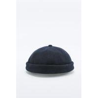 Navy Melton Docker Hat, NAVY