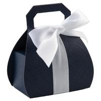 Navy Silk Handbag Favour