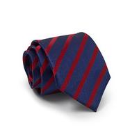 Navy Red Bold Stripe Silk Tie - Savile Row