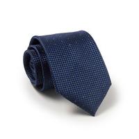 Navy Check Green Spot Silk Tie - Savile Row