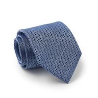 Navy Pale Blue Paisley Silk Tie - Savile Row