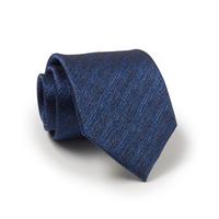 Navy Blue Textured Silk Tie - Savile Row