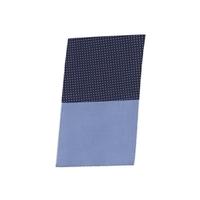 Navy & Light Blue Pin Dot Pocket Square - 100% Silk