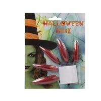 Nails 10 Witch Nails Red Metallic