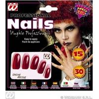 Nails Extra Long Red Accessory For Fancy Dress