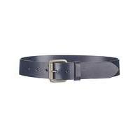 Navy Leather Jeans Belt