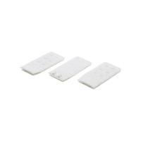 Naturana 30mm plain black two hook bra fastening extenders - 3 pack - White