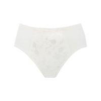 Naturana ladies floral jacquard medium control high waist shapewear briefs - Ivory