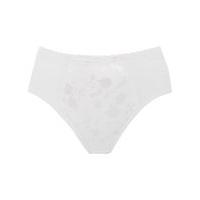 Naturana ladies floral jacquard medium control high waist shapewear briefs - White