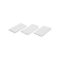 Naturana 40mm plain two hook bra fastening extenders - 3 pack - White