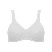 Naturana ladies Non Wired Support Soft Smooth Full lace cup Everyday Bra - White