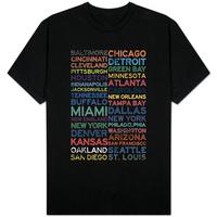 National Football League Cities Colorful