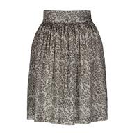 nancy dee sadie silver rose print skirt