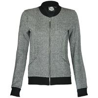 Nancy Dee Luna Classic Herringbone Bomber Jacket