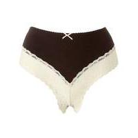 naturally close cotton lace briefs