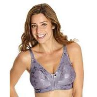 naturana silver fleur non wired bra