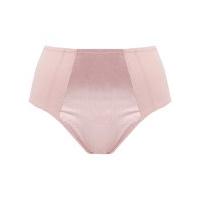 naturana ladies satin mesh high waist white firm control shaping brief ...