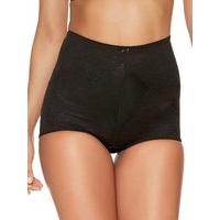 Naturana ladies lace high waist firm control shapewear briefs - Black