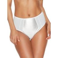 naturana ladies mesh high waist white firm control shaping briefs whit ...