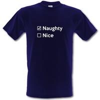 Naughty Not Nice male t-shirt.