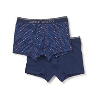 navy 2 pack stretch cotton jersey trunks s savile row