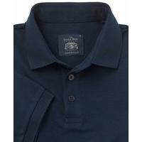 Navy Cotton Pique Polo Shirt M - Savile Row