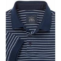 navy white stripe cotton pique polo shirt xl savile row