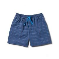 Navy Blue Large Check Lounge Shorts XL - Savile Row