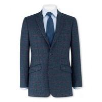 Navy Red Check Classic Fit Sports Jacket 48\