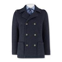 navy double breasted slim fit peacoat 38 regular savile row