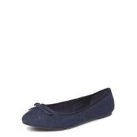 navy blue bow ballerina pumps navy