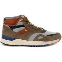 napapijri burlap beige mens shoes high top trainers in multicolour