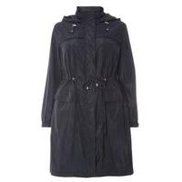 Navy Blue Longline Mac, Navy