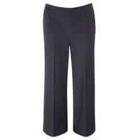 Navy Blue Wide Leg Trousers, Navy