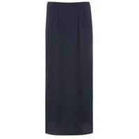 Navy Blue Chiffon Maxi Skirt, Navy