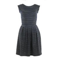 Nancy Dee Lana Stripes Prom Dress