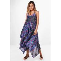 Nadia Bright Printed Beach Maxi Dress - multi