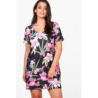 Nadia Floral Shift Dress - multi