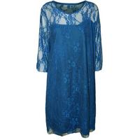 nanette lace knee length dress royal blue