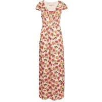 naf naf larou womens long dress in multicolour