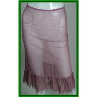 Nathalie Chaize - Size: 10 - Pink - Calf length skirt