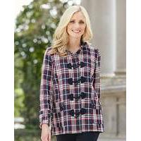 Navy/Red Check Duffle Coat Length 28in