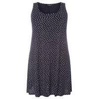 Navy Blue Polka Dot Tunic, Navy